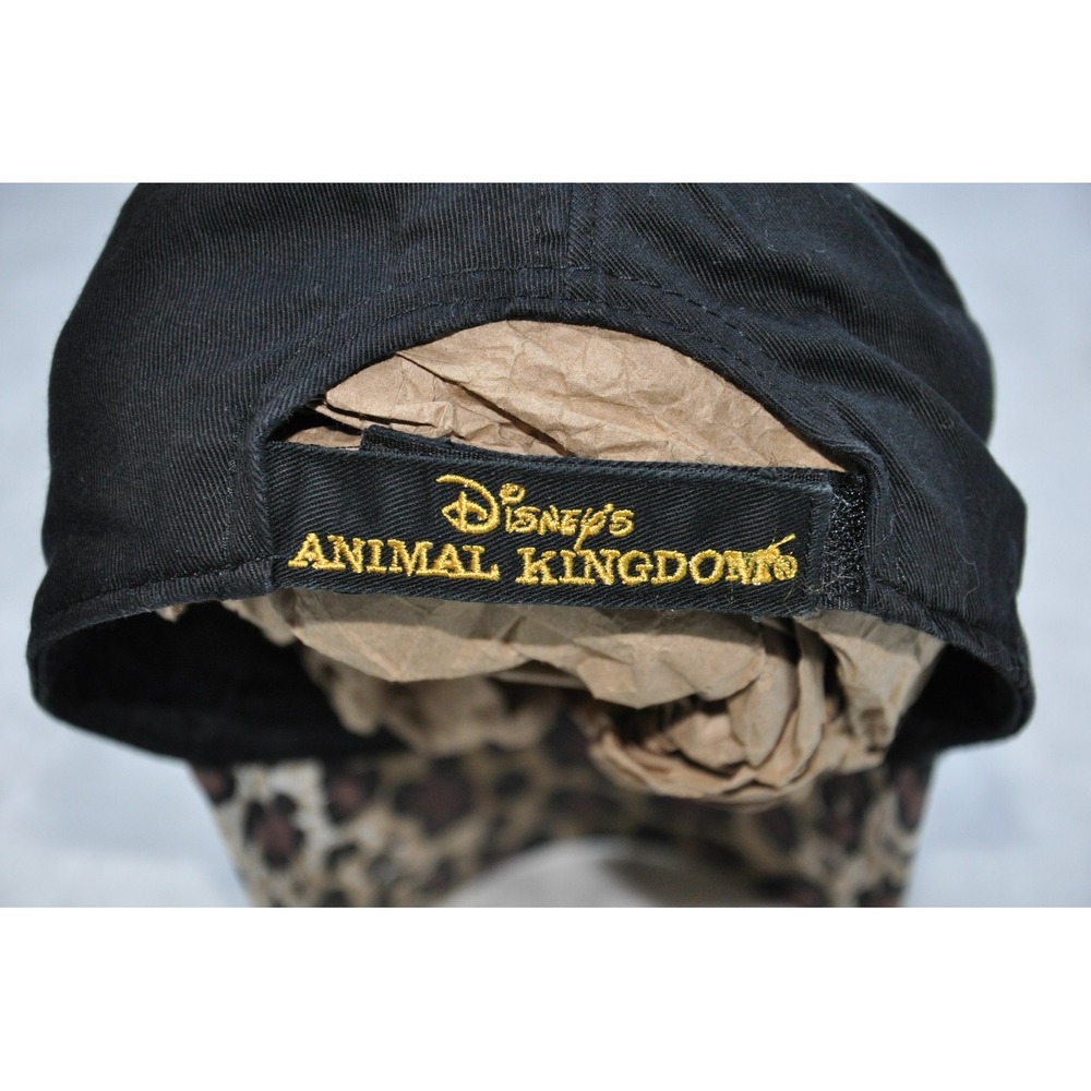 Disney Animal Kingdom Hat Cap Strap Back Black Camo Rhinestone Mickey Womens - Picture 4 of 7